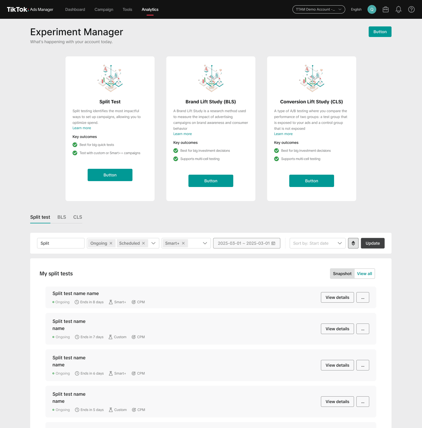 Experiment Manager V1