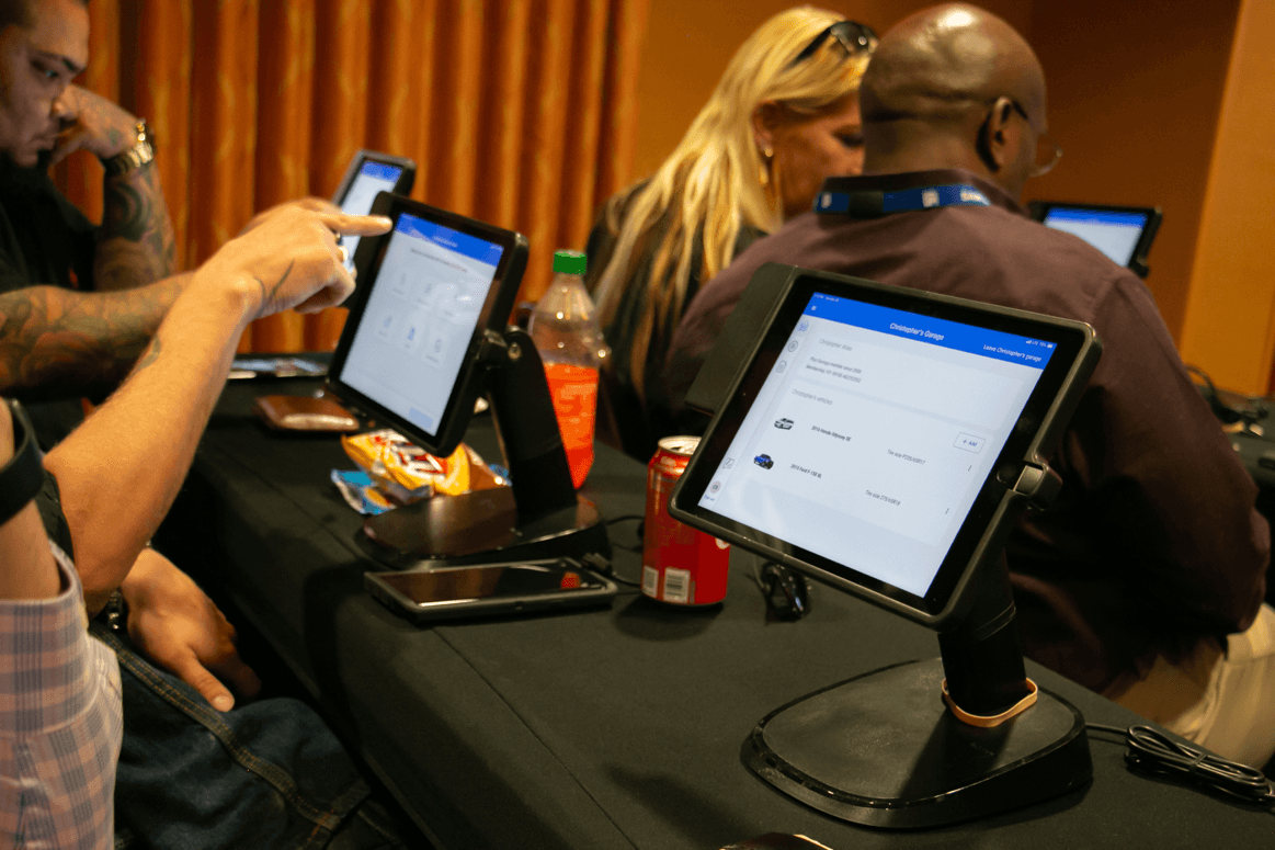 Associates trying the new app for the first time
